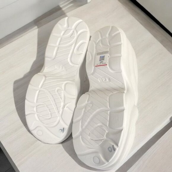 NWT UGG Aww Yeah Eva Platform Slide Sandals Bright White Size 8 - Picture 4 of 11